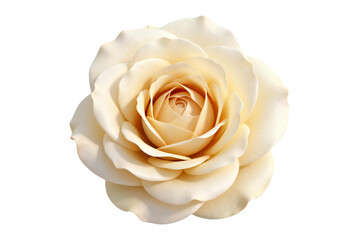 Beautiful Cream Colored Rose Flower Closeup