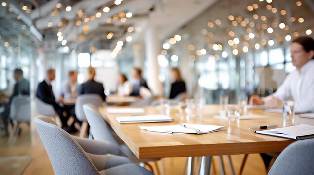Modernes Business-Meeting im Konferenzraum &ndash; Teamarbeit und Kommunikation