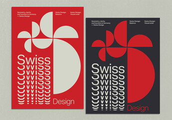 International Style Minimalist Poster Template