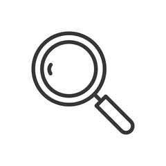 Magnifying glass icon thin line icon. Editable stroke