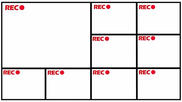 rec door in the wall animation rec animated with transparent background in 4K animation 