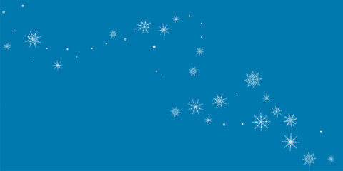 White delicate, lacy snowflakes. Christmas or New Year's background. Vector