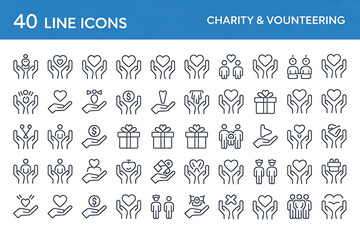 Vector set of business icons and nature travel symbols collection for your design