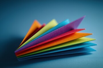 Colorful paper airplane