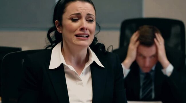 A tense moment of error under pressure: harsh boss reactions and the fallout from urgent workload mistakes. Generative AI