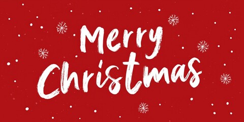 Merry Christmas Calligraphy Typography Holiday Background