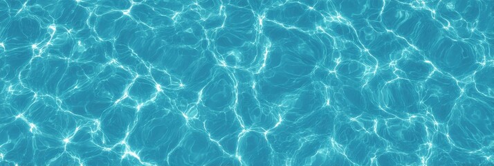 Obraz premium Turquoise rippled water texture background, shining blue water ripple pool abstract vector, suitable for fresh, natural, or liquid theme designs.