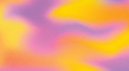 Vector illustration of soft colorful gradient background with smooth color transitions with trendy retro grain texture