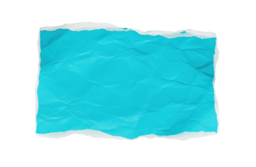 Torn paper sheet with rough edges as a blank note card frame for announcements, scrapbook cutout and collage layouts with copy space for text logo coupon or message for retail packaging inserts