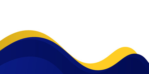 Elegant blue and gold wave background with a modern, minimalist design, perfect for banners, presentations, or business templates. eps 10.