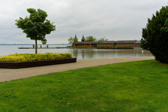 Uferpromenade in Keszthely am Balaton, Ungarn