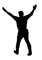 野球選手のシルエット