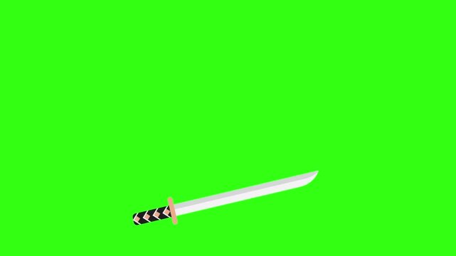 Katana swings animation 