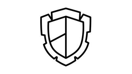 Shield Security Protection Icon Symbol Logo.