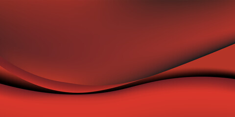 abstract red background with flowing waves