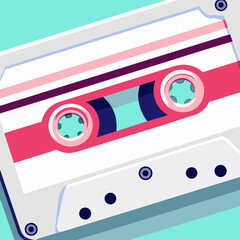 audio cassette with tape