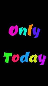 Colorful Phrase MERRY CHRISTMAS appearing one letter at a time drawn by a spark on a black background Vertical layout