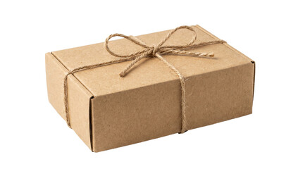 cardboard box isolated on white background. PNG file