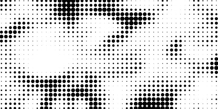 Abstract halftone camo seamless texture. Camouflage seamless dotted pattern. Stained camo halftone background.