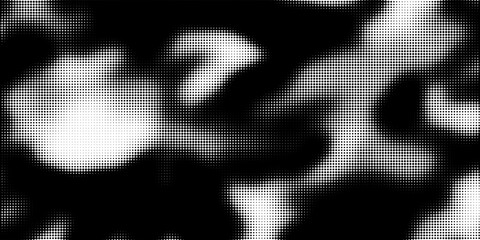 Abstract halftone camo seamless texture. Camouflage seamless dotted pattern. Stained camo halftone background.