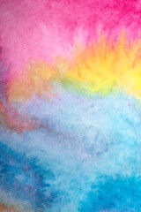 A Colourful Watercolour Paint Brush Stroke for Background