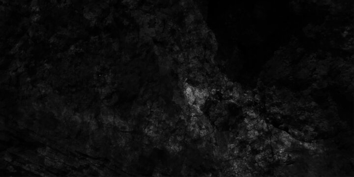 Dark cement wall background in vintage style, grunge rough structure, black texture stone background, old crumbling plaster background abstract grunge wall texture, cement concrete chalk board textur.
