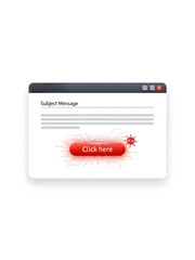 Phishing email with malware threat and data theft risk