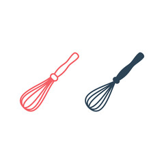 Whisk icons set logo template design illustration