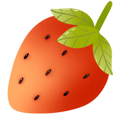 red strawberry clip art