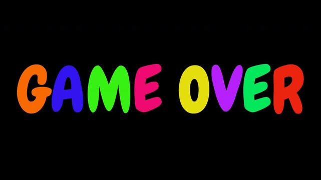 Colorful Phrase FINAL CLEARANCE appearing one letter at a time drawn by a spark and horizontal layout