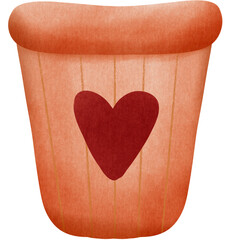 heart shaped box pot