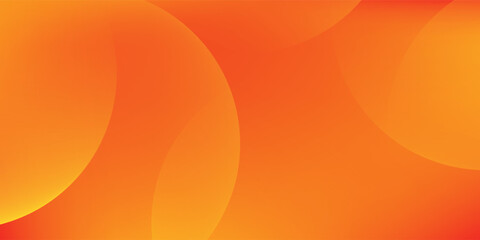 Minimal geometric background. Orange elements with fluid gradient. Dynamic shapes composition.
