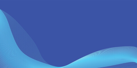 Abstract waves for design. Stylish line art background. Vector illustration. Waves with lines created using the blend tool. Curved wavy lines, smooth lines.