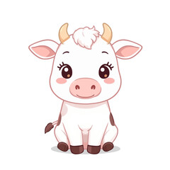 Cute Cow Cartoon Design Very Cool