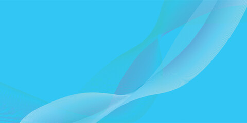 Abstract waves for design. Stylish line art background. Vector illustration. Waves with lines created using the blend tool. Curved wavy lines, smooth lines.