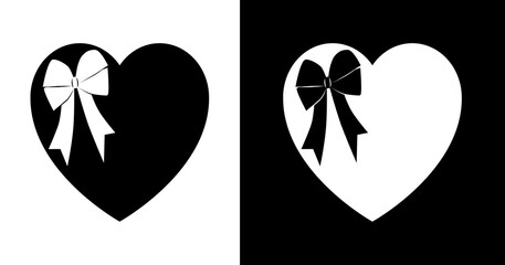 black and white illustration of gift box icon