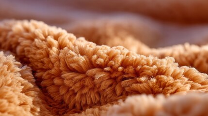 A close up of a furry brown object