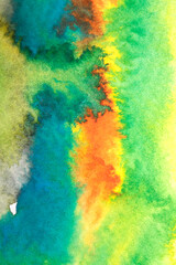 A Colourful Watercolour Paint Brush Stroke for Background