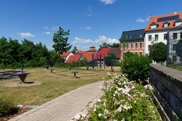Die historische Altstadt von Zeitz, Burgenlandkreis, Sachsen-Anhalt, Deutschland © dina