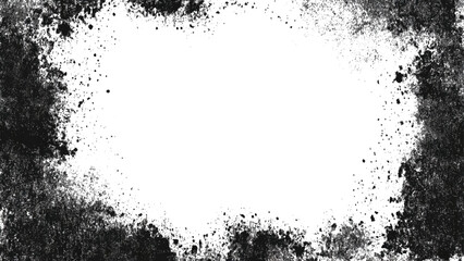 Creative grunge border frame illustration featuring splashed ink rough banner background. old grunge frame vintage paper texture.