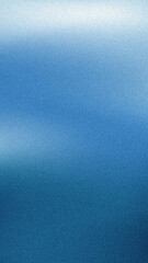Vertical grainy dusty background with gradient deep blue ocean color. Blurry and noise texture background, design for banner or social media.