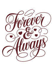 Forever And Always Decorative Script