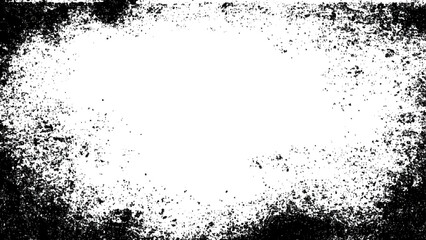 Vector abstract grunge frame background texture. geometric black grunge frame border old scratched texture.