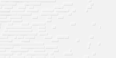 Different length horizontal offset rectangles geometry background wallpaper banner, fading out with copy space