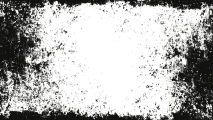 Vector abstract grunge frame background texture. geometric black grunge frame border old scratched texture.