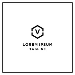 av or vv hexagon logo