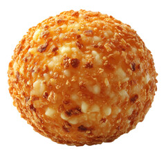 Crispy Cheese ball isolated on a white background
