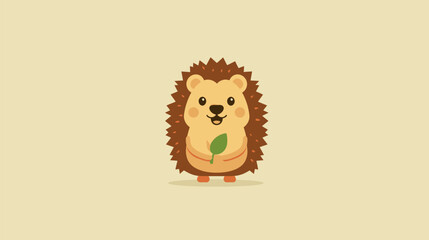 Cute Hedgehog Icon for National Hedgehog Day Celebration