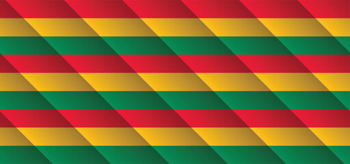 abstract colorful line stripes background, yellow, red, green , black history month, Juneteenth background