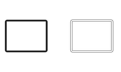 Realistic Device Mockups icon. Isolated on white background. Technology Template, Editable, Modern Electronic Gadgets. Vector illustration. EPS 10